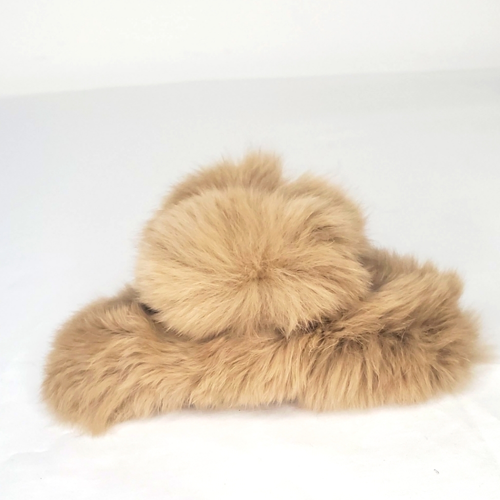 GiuliA Small Hair Clipper Fur InTan Color Beautiful Accessory